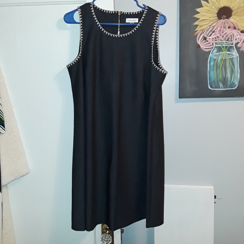Calvin Klein lightweight dark denim dress.